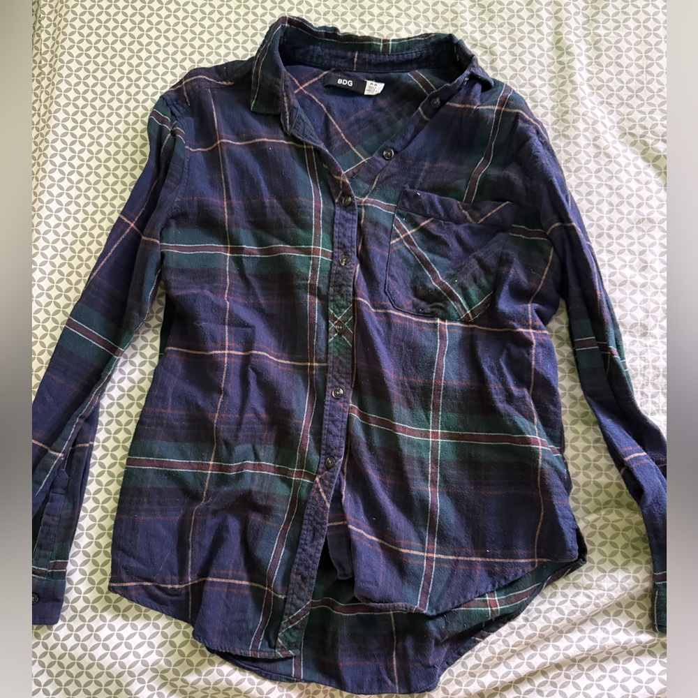 Urban Outfitters Plaid Button-Up Shirt